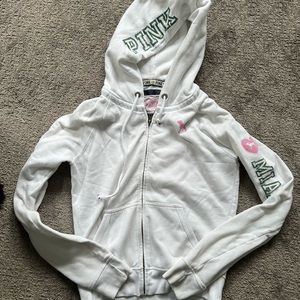 PINK University of Miami Zip Up Size L